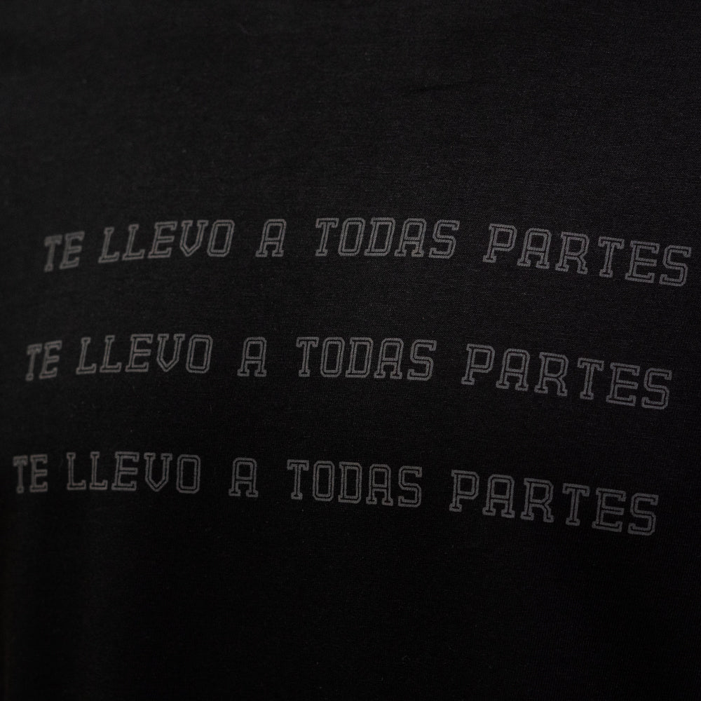 Polera gris Te llevo a todas partes