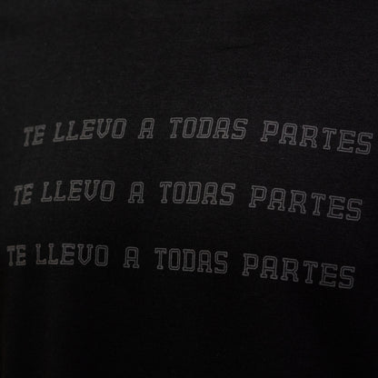 Polera gris Te llevo a todas partes