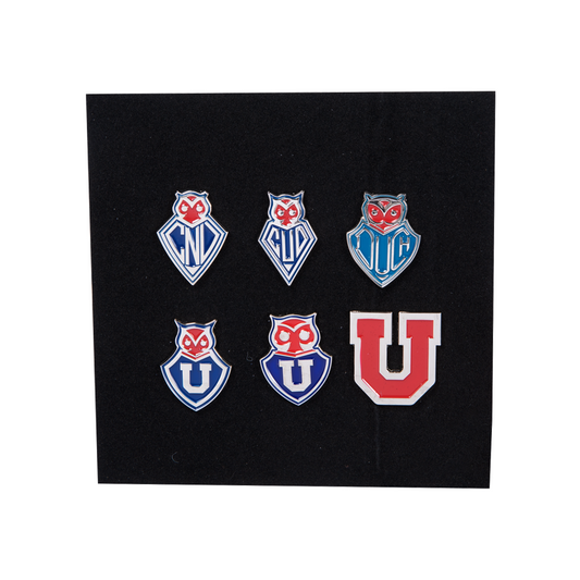 Set Insignias Historicas U de Chile 6 unid