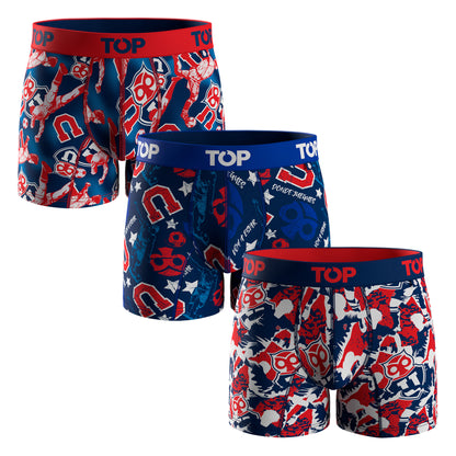 BOXER MEDIO ALGODÓN TOP pack3