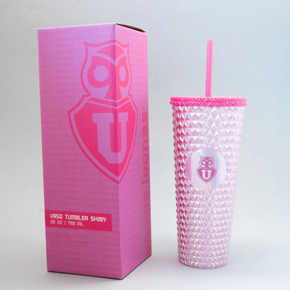 VASO TUMBLER SHINY ROSADO U DE CHILE