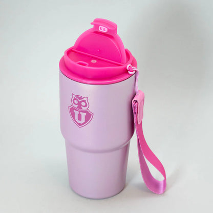 MUG TERMICO ROSADO U DE CHILE