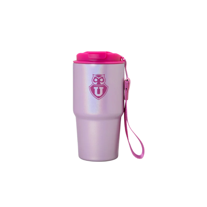 MUG TERMICO ROSADO U DE CHILE