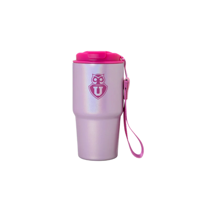 MUG TERMICO ROSADO U DE CHILE