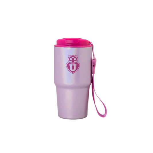 MUG TERMICO ROSADO U DE CHILE