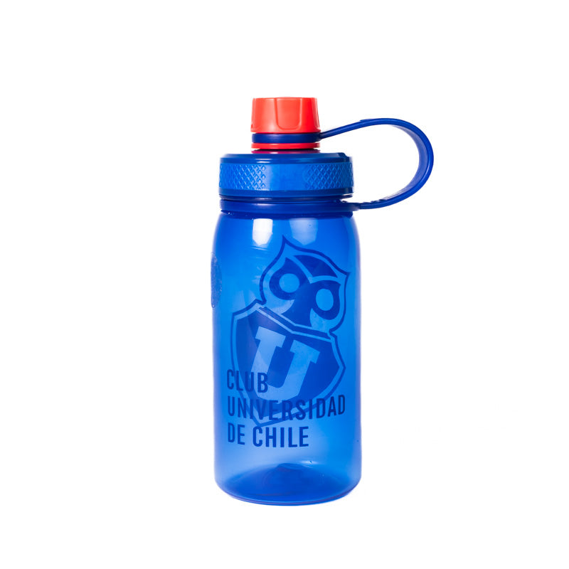 Botella plástica de agua Club Universidad de Chile