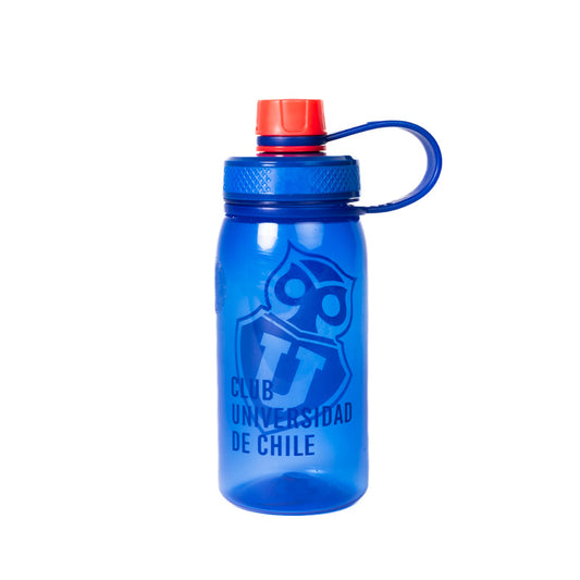 Botella plástica de agua Club Universidad de Chile