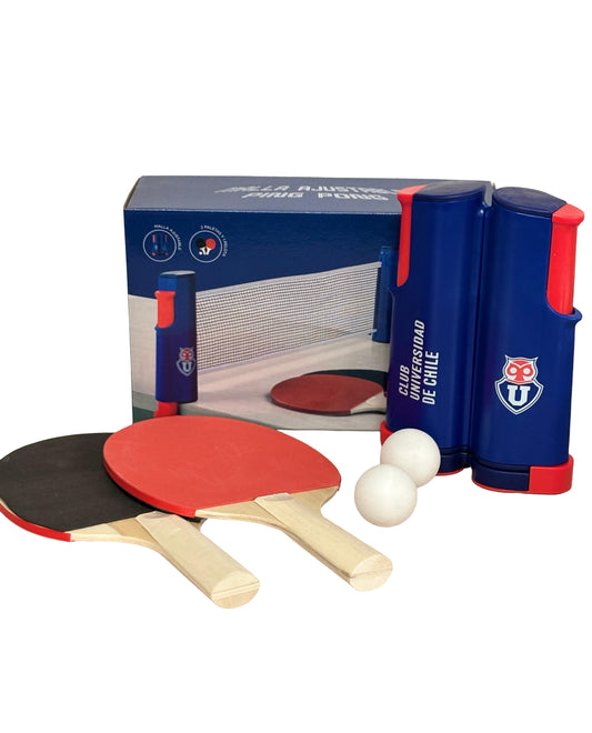 MALLA PING PONG AJUSTABLE + 2 PALETAS U DE CHILE