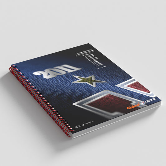 PACK 6 TOP TRIPLE TAPA EXTRA DURA STICKER 150 HOJAS