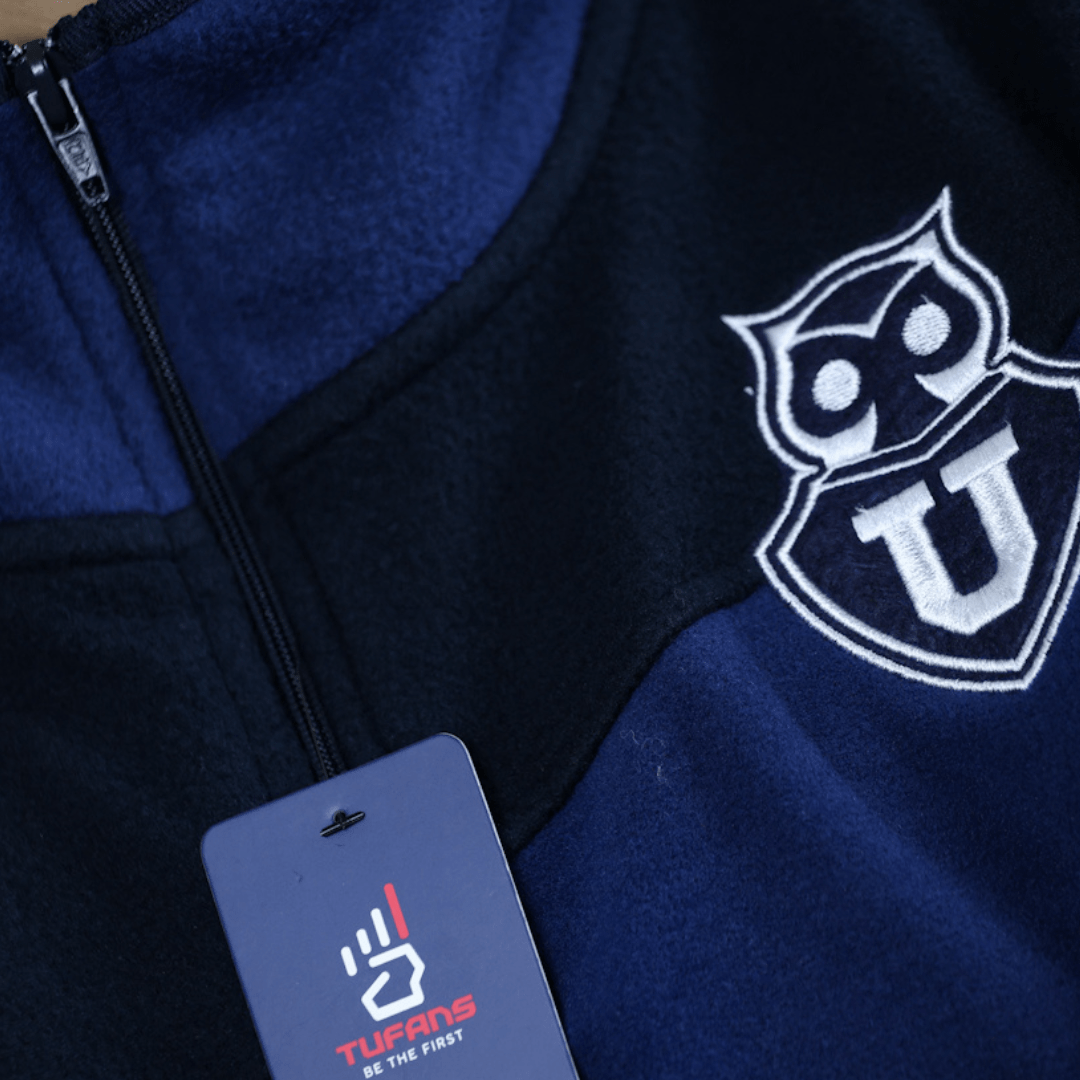 Polerón Azul Half Zipper TUFANS