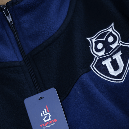 Polerón Azul Half Zipper TUFANS