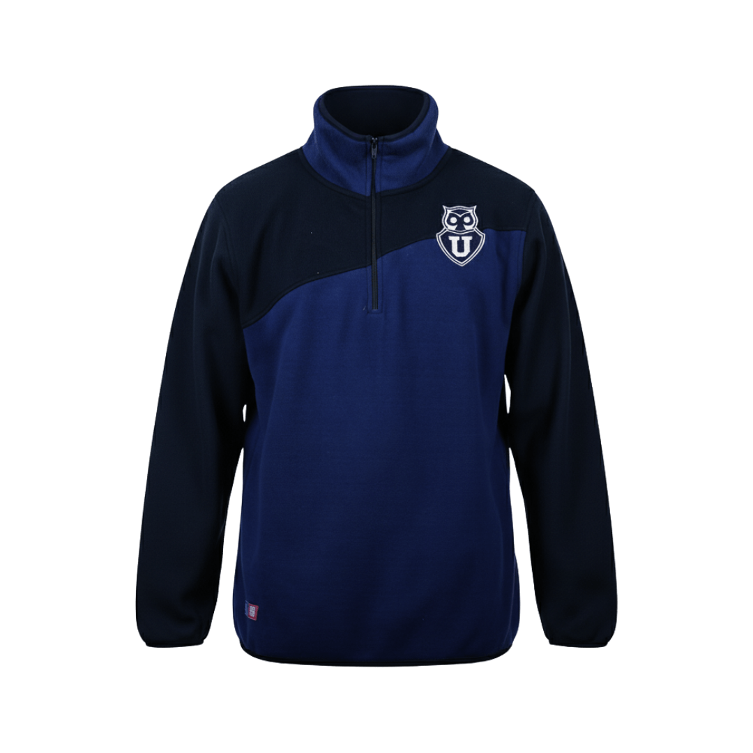 Polerón Azul Half Zipper TUFANS