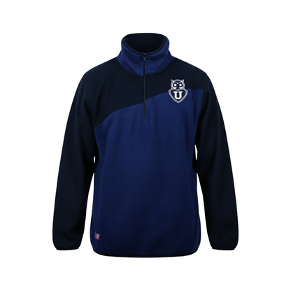 Polerón Azul Half Zipper TUFANS